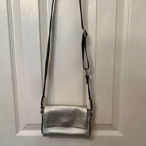 Silver Crossbody Bag